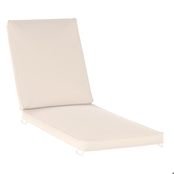 Flash Furniture Lyra Commercial Grade Water-Resistant, 72 x 21 x 3 Inch Outdoor Chaise Lounge Patio Cushion, Beige LTS-CUSHION-3-BG-GG - main